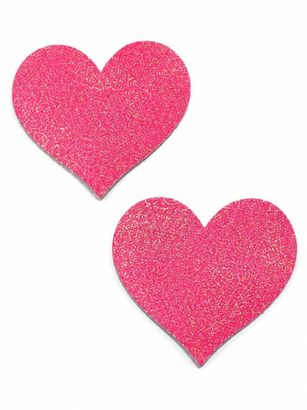 Pink Glitter Heart Nipple Covers Festival Rave Pasties